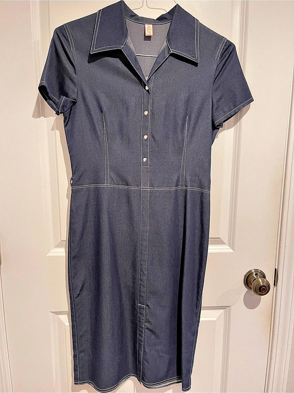 Denim Shirt Dress in Blue Like New